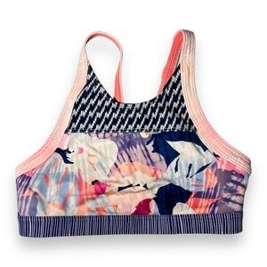 Athleta Girl Bikini Top Sunny Flora Size XL/14